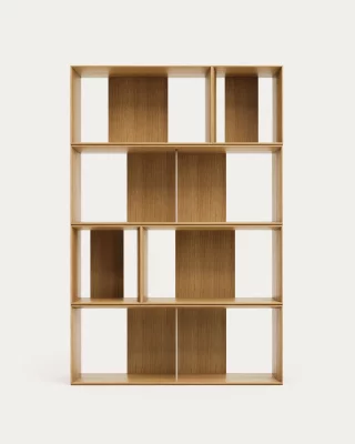 Набор из 6 модульных стеллажных секций Litto из шпона дуба 101X152 CM 3