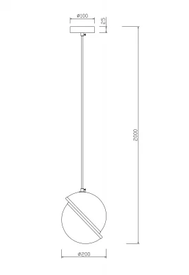 Подвесной светильник Элемент 20X200 CM 6