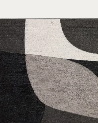 Абстрактная картина Onure черно-белая 45X180 CM 5