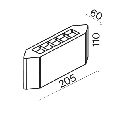 Архитектурная подсветка O412WL-L5GF3K 20.5X6X11 CM 3