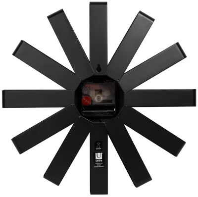 Часы настенные Ribbon Ø31 CM чёрныe 5