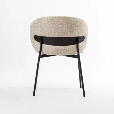 Стул Шамбери бежевая ткань ножки металл черный 59X60X80 CM 5