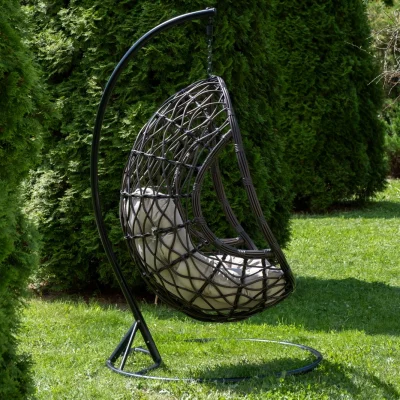 Подвесное кресло-кокон Венеция 120X120X202 CM 4