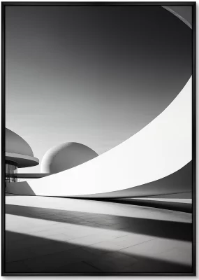 Диптих репродукций на холсте Architecture Curves of large arches 75X105 / 75X105 CM 3