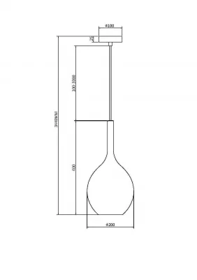Подвесной светильник Dualizm 200X3440 CM 3