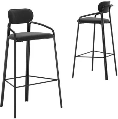 Стул барный Ror 62X51X97 CM чёрный 6