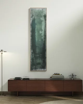 Абстрактная картина Selnar зелёная 47.5X5X183 CM 3