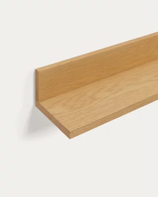 Полка Abilen из дубового шпона с натуральным покрытием 80X15 CM 4