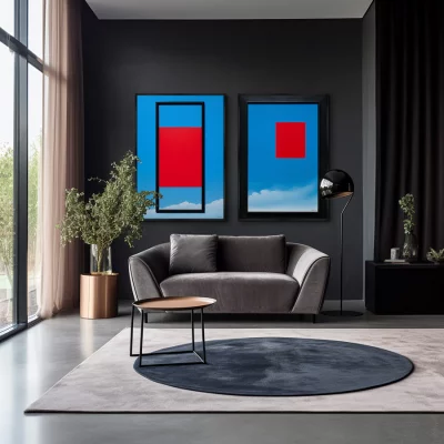Набор из двух постеров на холсте No Time only the Space 75X105 / 75X105 CM 4