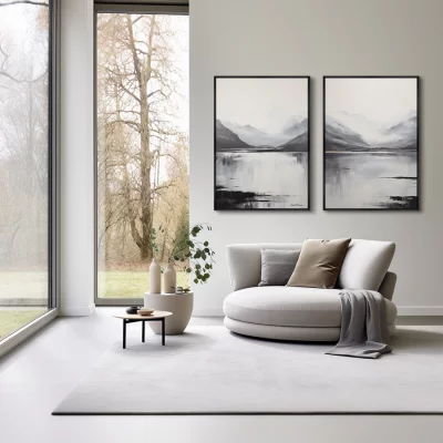 Набор из двух постеров на холсте Mountains 75X105 / 75X105 CM 4