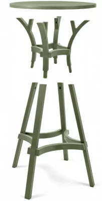 Стол пластиковый обеденный Combo 70X70X75 CM 3