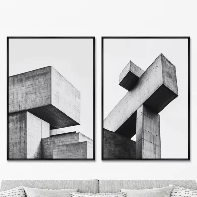 Набор из двух постеров на холсте The Structure of the Forms 75X105 / 75X105 CM 8