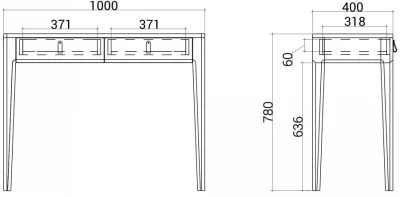 Консольный стол Case 100X40X78 CM 6