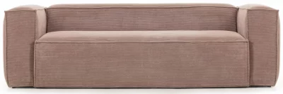 Трёхместный диван Blok 240X100X69 CM розового цвета 4
