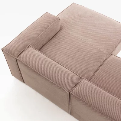 Диван угловой Blok 240X174X69 CM розового цвета 4