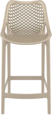 Стул пластиковый полубарный Air 44X51X95 CM бежевый 4