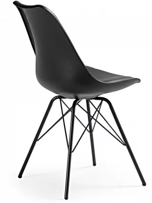 Стильный стул Lars 86X48X56 CM черный 3