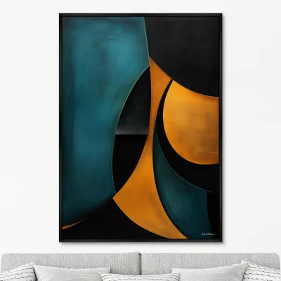 Постер на холсте Day and night in geometry 75X105 CM 6