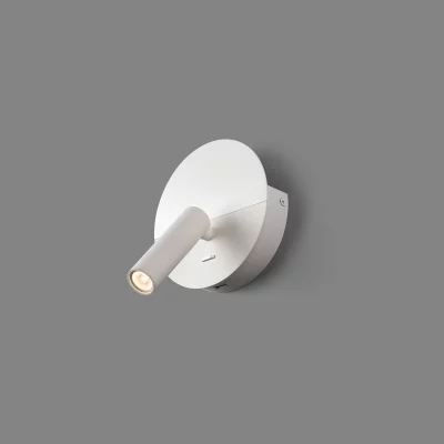 Бра с ридером DUAS белый USB C LED 3W 2700K 18.3X14.4X6.5 CM 5