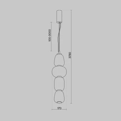 Подвесной светильник Паттерн 170X3780 CM 7