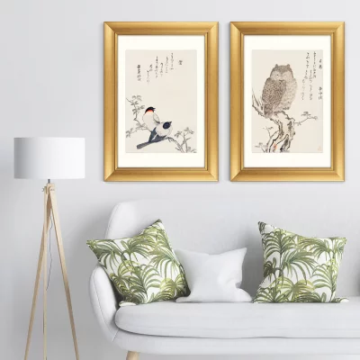 Диптих Smart owl watching 51X71 / 51X71 CM 5