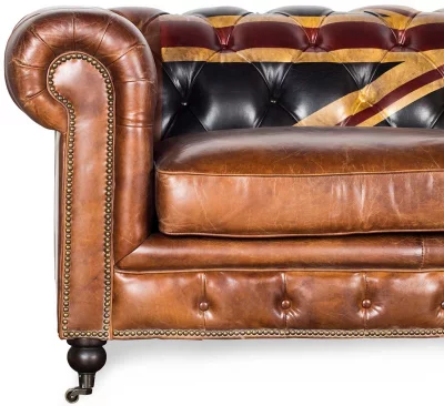 Диван кожаный Oxford 221X94X77 CM 4