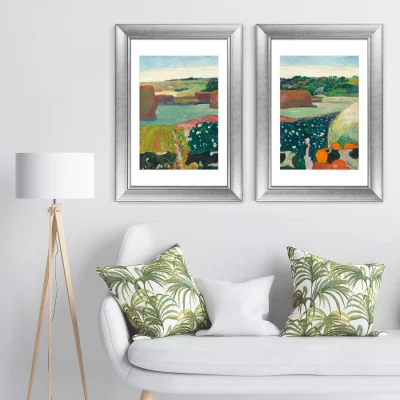 Диптих Haystacks in Brittany 51X71 / 51X71 CM 5