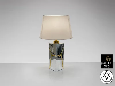 Настольная лампа Ocean хром-золотая 58 CM 6