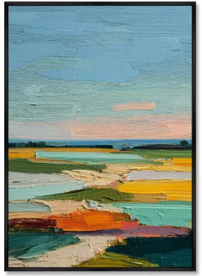 Набор из двух постеров на холсте The Earth was Covered with a Colorful Blanket 75X105 / 75X105 CM 3