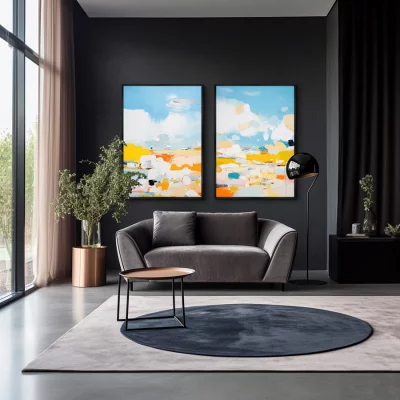 Набор из двух постеров на холсте Summer Season 75X105 / 75X105 CM 4