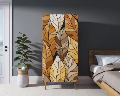 Шкаф малый двухстворчатый Berber принт 8 80X50X170 CM 5