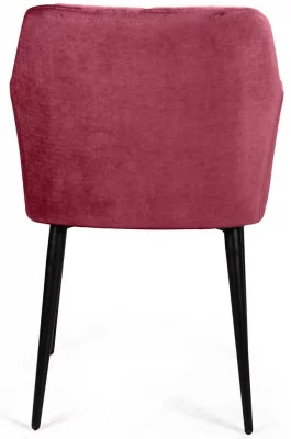 Стул с подлокотниками Robert 55X58X83 CM винно-красный  6