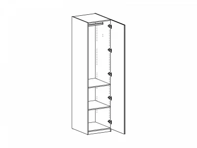 Шкаф Intra однодверный 50X58X210 CM 3