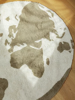Ковёр для детской World map Ø120 CM 5