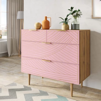 Комод Line 90X50X90 CM pink 4