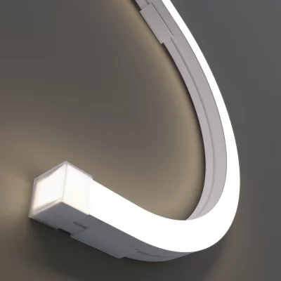 Гибкий неон Изгиб 3D белый 5 м 4