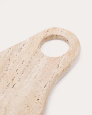 Сервировочная доска Zera из бежевого травертина 26X17X1.5 CM 4