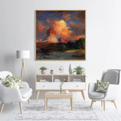 Постер Sunset Cloud Green River Wyoming 105X105 CM 3