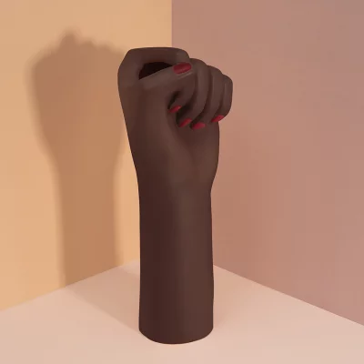 Ваза для цветов girl power, black, 27,1 см 4