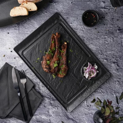 Платформа для закусок Black Raw Stellar 35X24 CM 4
