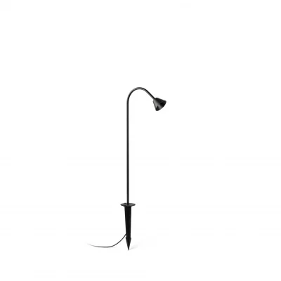 Уличный светильник-столбик на штыке черный LED 3W 2700K LILY 650 27X8,5X65 CM 8
