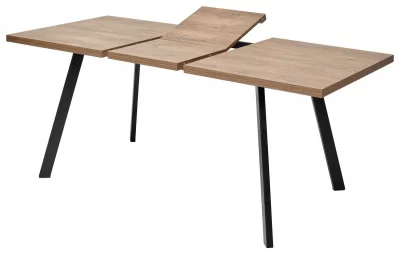 Раскладной обеденный стол BRICK M 120 Дуб Канзас/Черный 120X85X75 CM 9