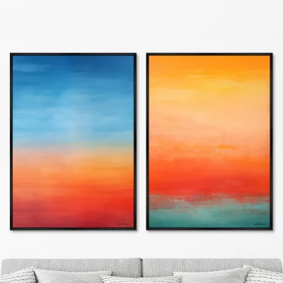 Набор из двух постеров на холсте Cocktail sky 75X105 / 75X105 CM 8
