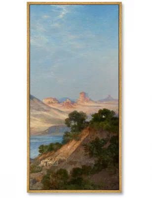 Репродукция картины из 3-х частей Green River Wyoming 52X105 / 52X105 / 52X105 CM 5