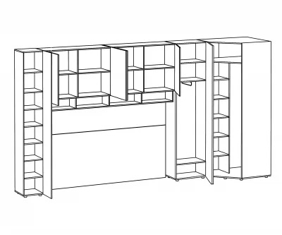 Композиция Modus 433,2X81X233 CM 3