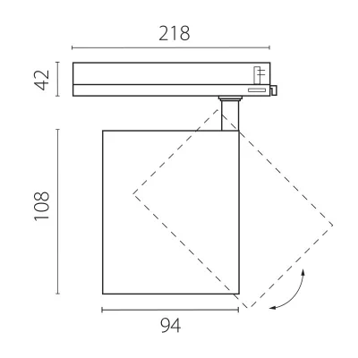 Светильник на шине Lightstar A5436TRIAC 3