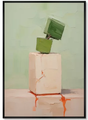 Набор из двух постеров на холсте Cubic flowers 75X105 / 75X105 CM 3