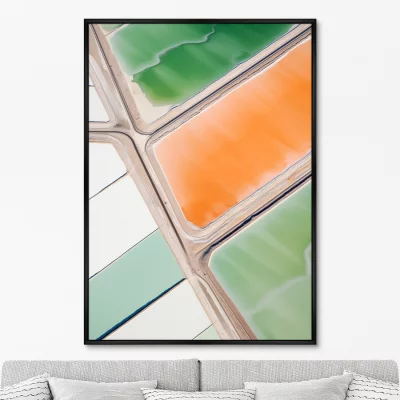 Постер на холсте Salt lakes 75X105 CM 6