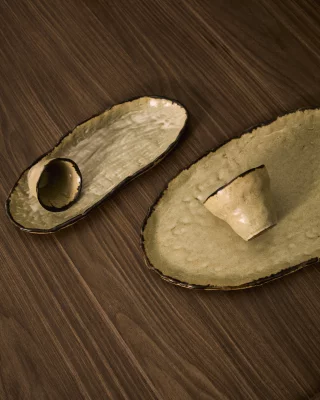 Керамический поднос Abela 40X24.5X2.5 CM 3