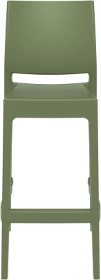 Стул пластиковый барный Maya 45X51X108 CM зелёный 4